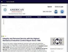 Tablet Screenshot of americanindustrialinc.com